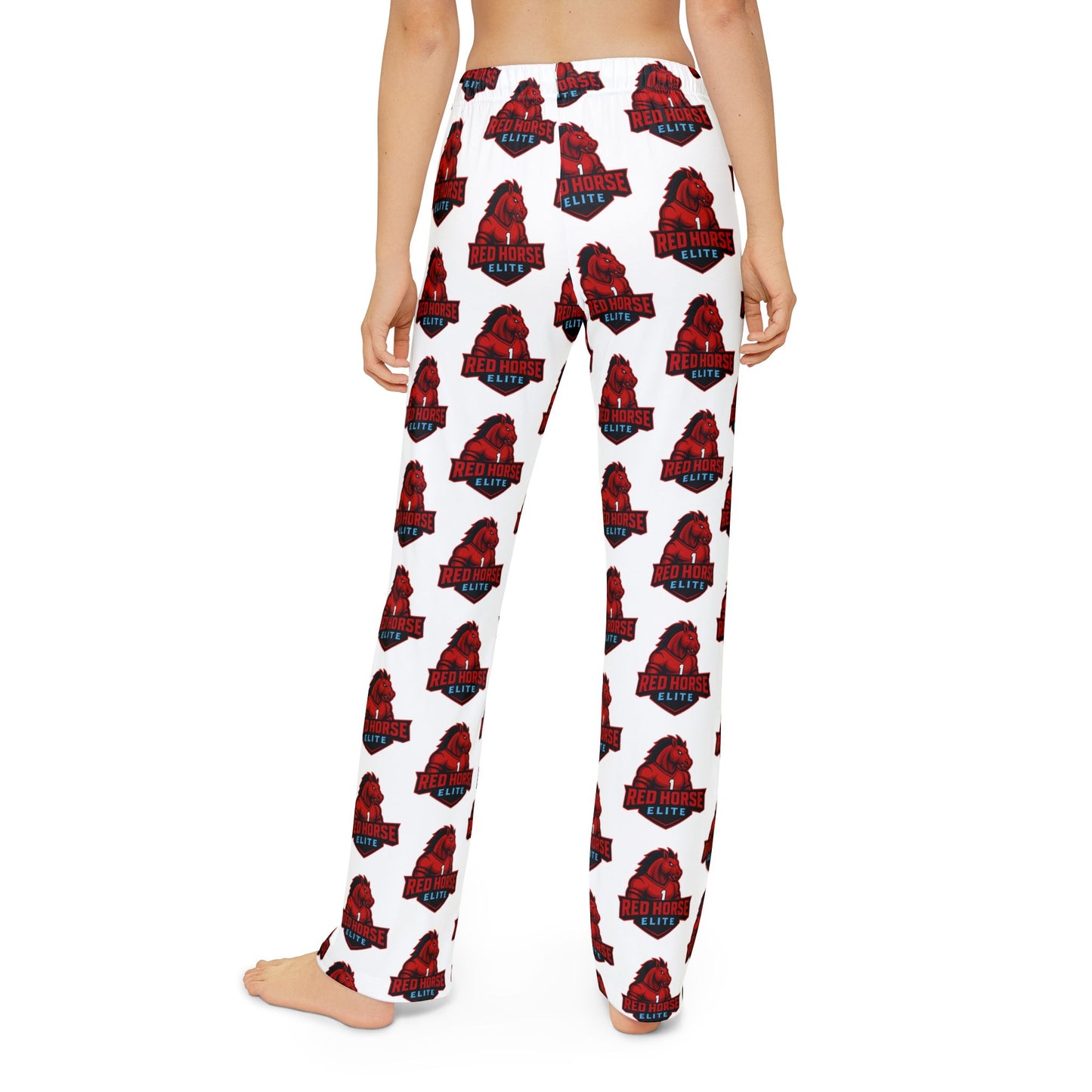 Kids Lounge Pants — Red Horse Mascot AOP Cozy Sleep & Play Pants