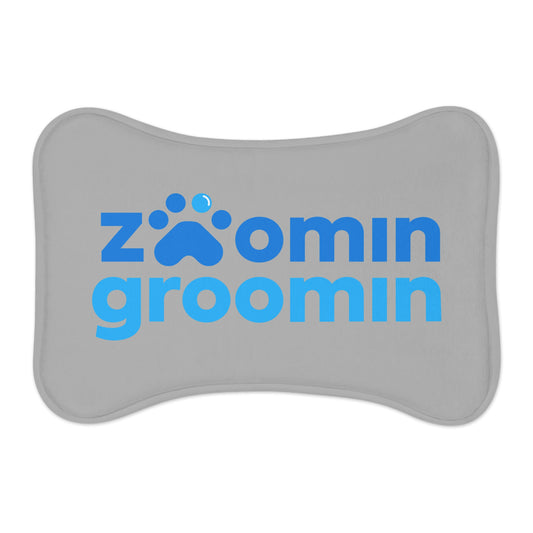 Stylish Pet Feeding Mat for Mess-Free Dining, Dog Food Mat, Cat Feeding Mat, Pet Decor, Zoomin Groomin Design