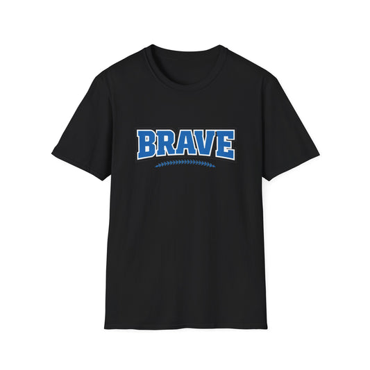 Brave Baseball Graphic T-Shirt — Bold Team Spirit Tee