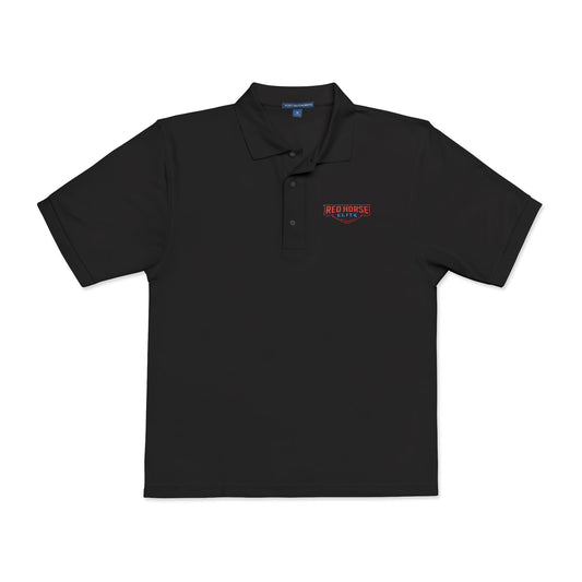 Embroidered Red Horse Elite Polo Shirt