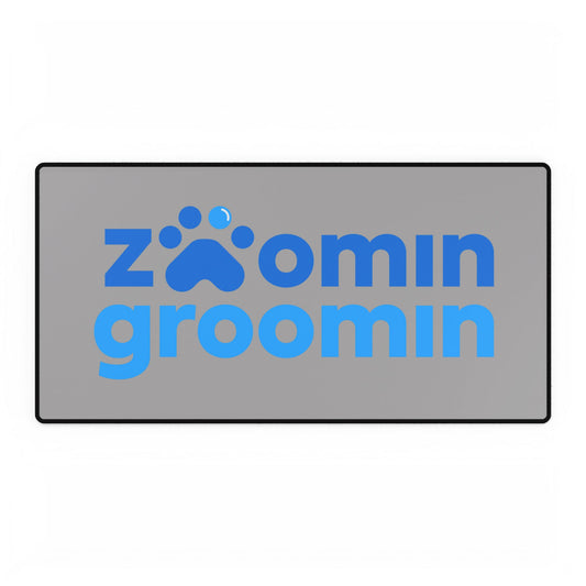 Zoomin Groomin Desk Mat - Pet Lover Decor, Functional Workspace Accessory, Gift for Dog Owners, Home Office Essentials, Stylish Mat