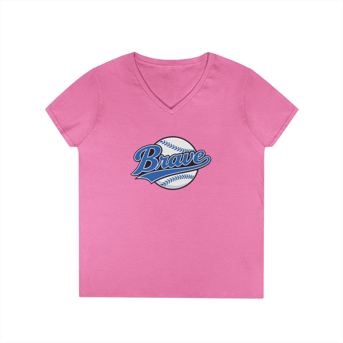 Brave Baseball V-Neck Tee