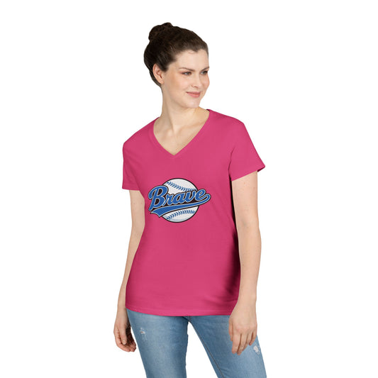 Brave Baseball V-Neck Tee