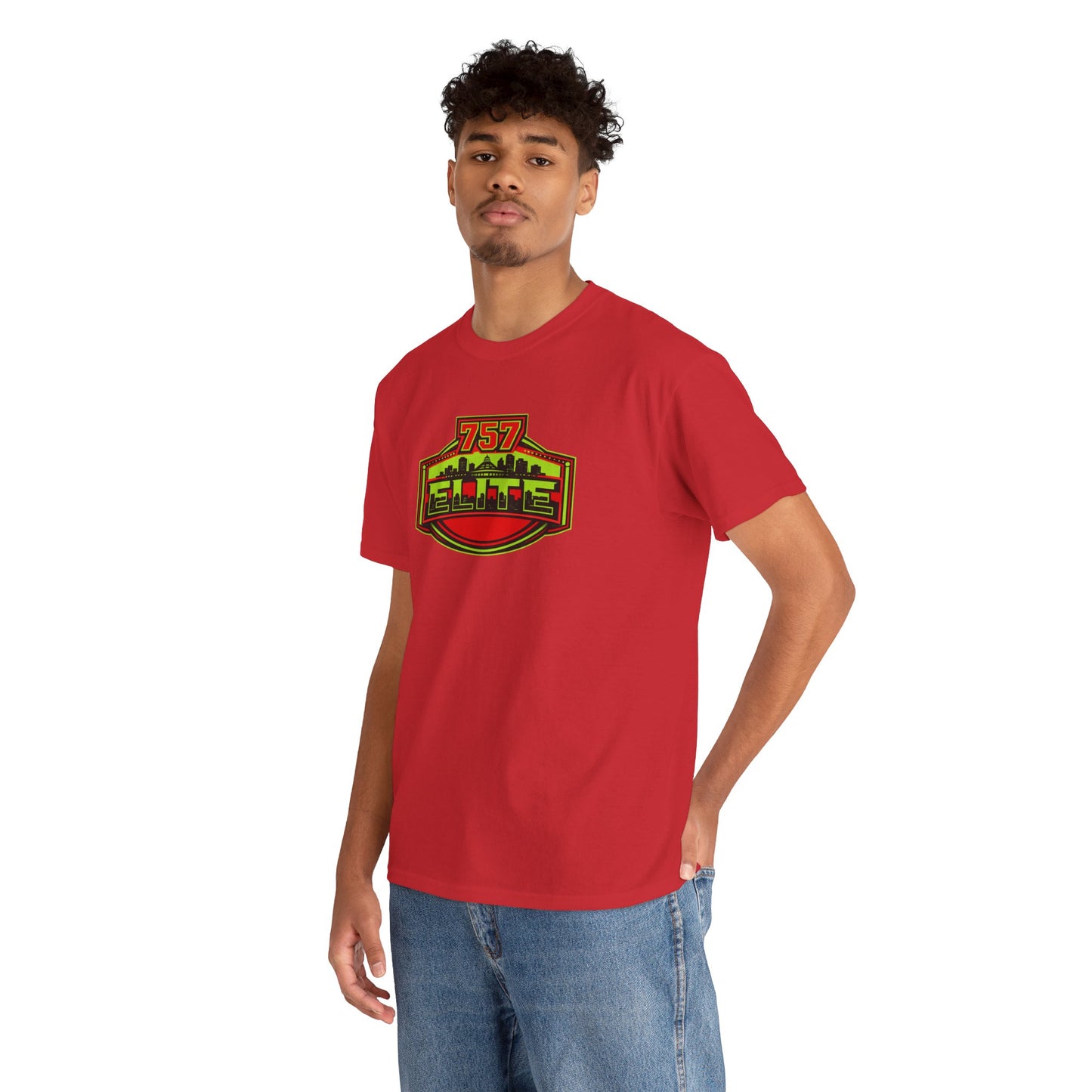 757 Elite Logo T-Shirt — Vintage City Skyline Graphic Tee