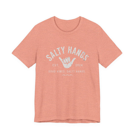 Salty Hands Tee — Good Vibes Surf T‑Shirt