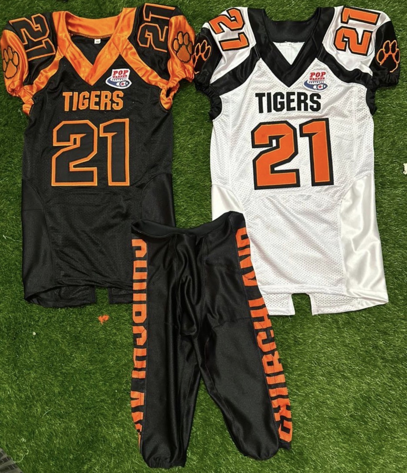 Churchland Tigers custom football uniforms