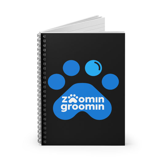 Zoomin Groomin Spiral Notebook - Perfect for Dog Lovers, Journaling, Note Taking, Gifts, and Personal Use
