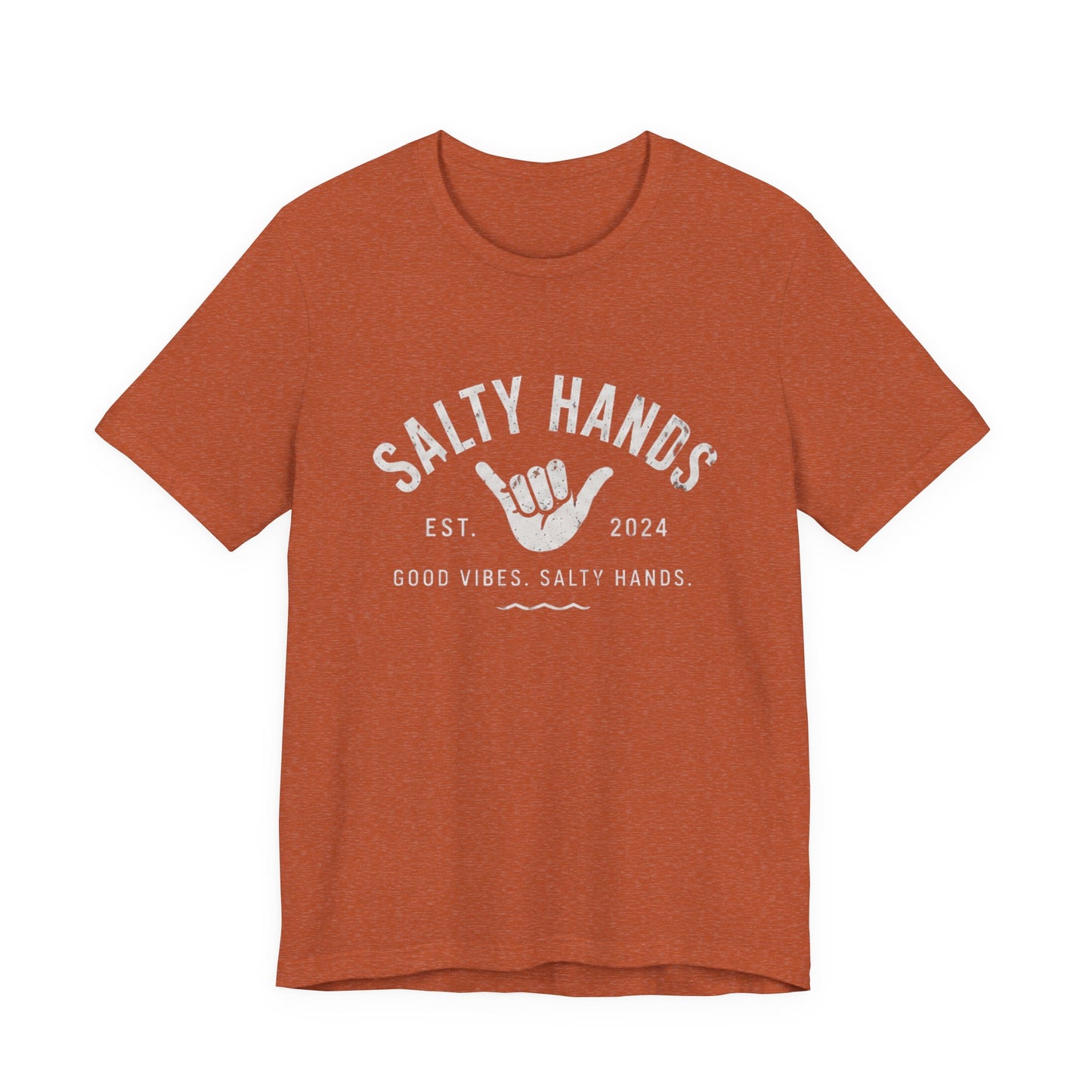 Salty Hands Tee — Good Vibes Surf T‑Shirt