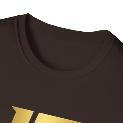 Iron Fit USA T-Shirt — Gold Logo Gym Tee
