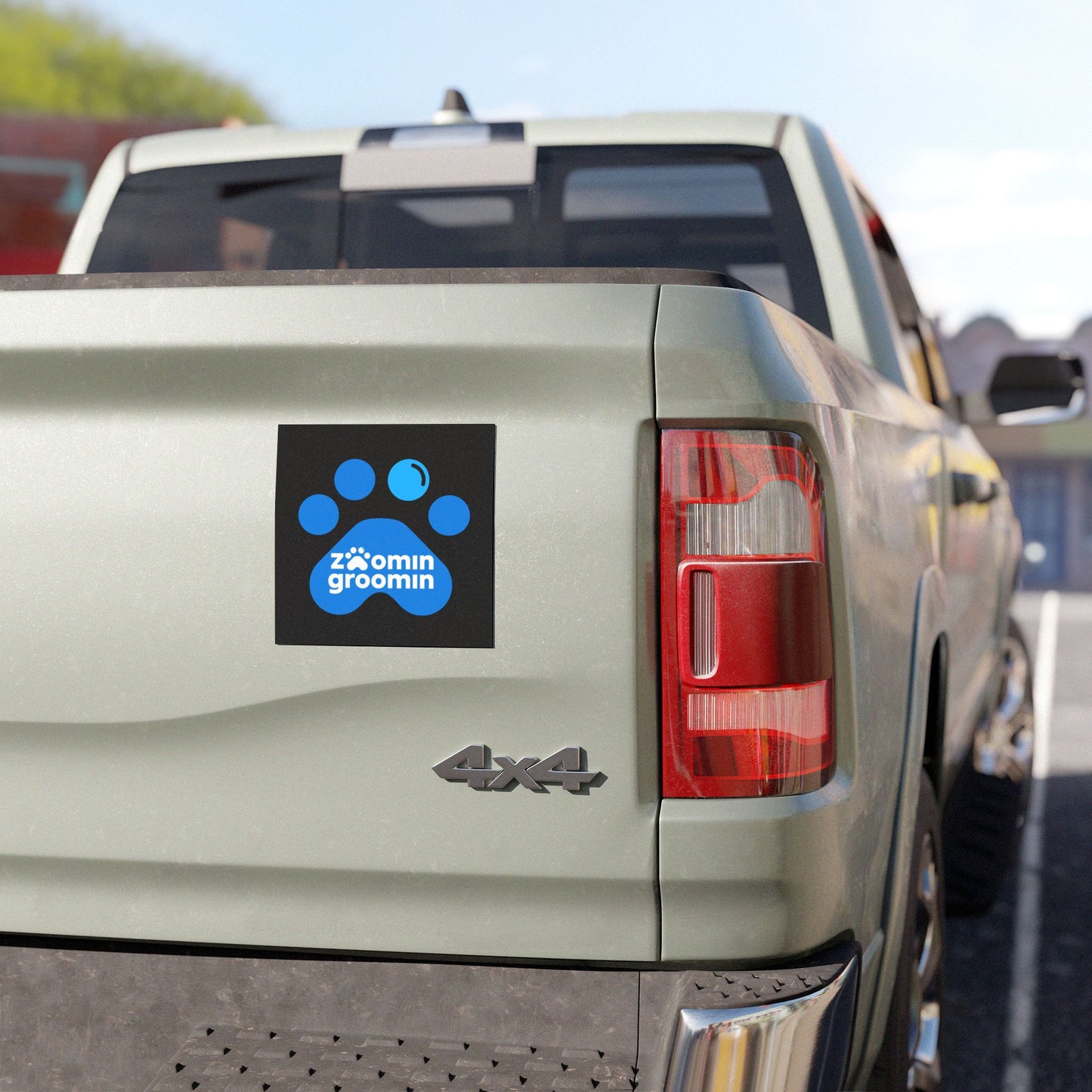 Zoomin Groomin Car Magnet, Pet Lover Gift, Car Decor, Dog Grooming Accessories, Animal Enthusiast Magnet