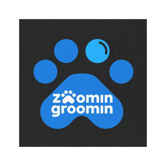 Zoomin Groomin Car Magnet, Pet Lover Gift, Car Decor, Dog Grooming Accessories, Animal Enthusiast Magnet