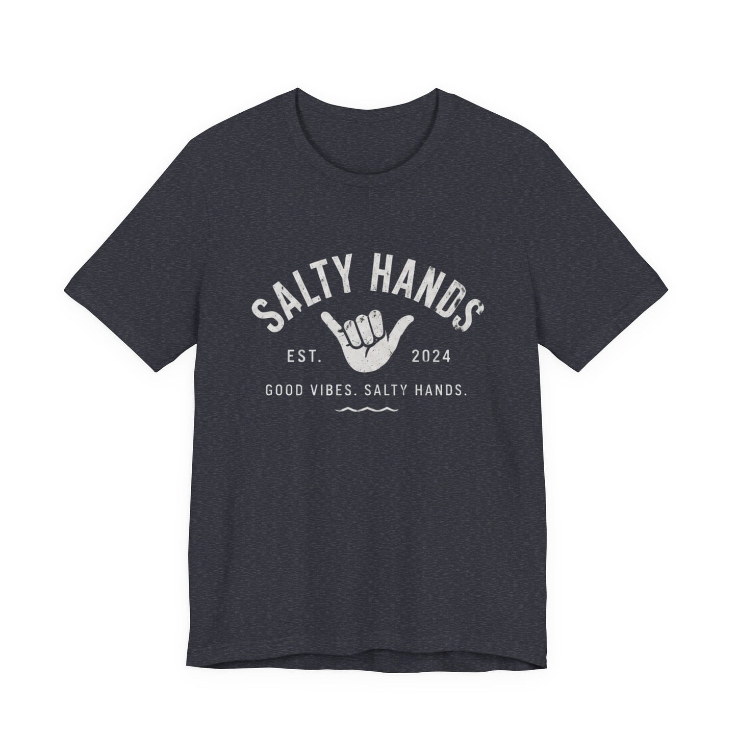 Salty Hands Tee — Good Vibes Surf T‑Shirt