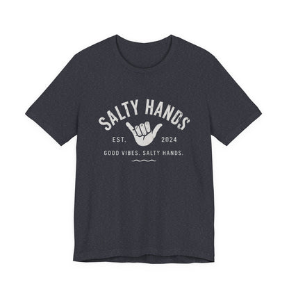 Salty Hands Tee — Good Vibes Surf T‑Shirt
