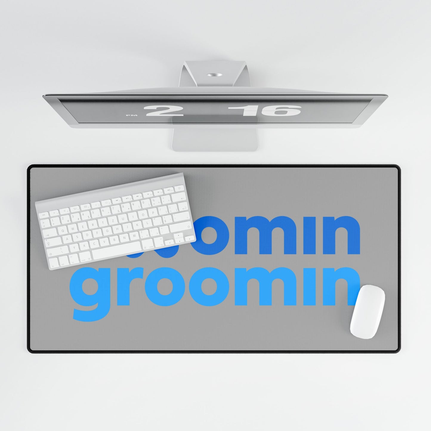 Zoomin Groomin Desk Mat - Pet Lover Decor, Functional Workspace Accessory, Gift for Dog Owners, Home Office Essentials, Stylish Mat