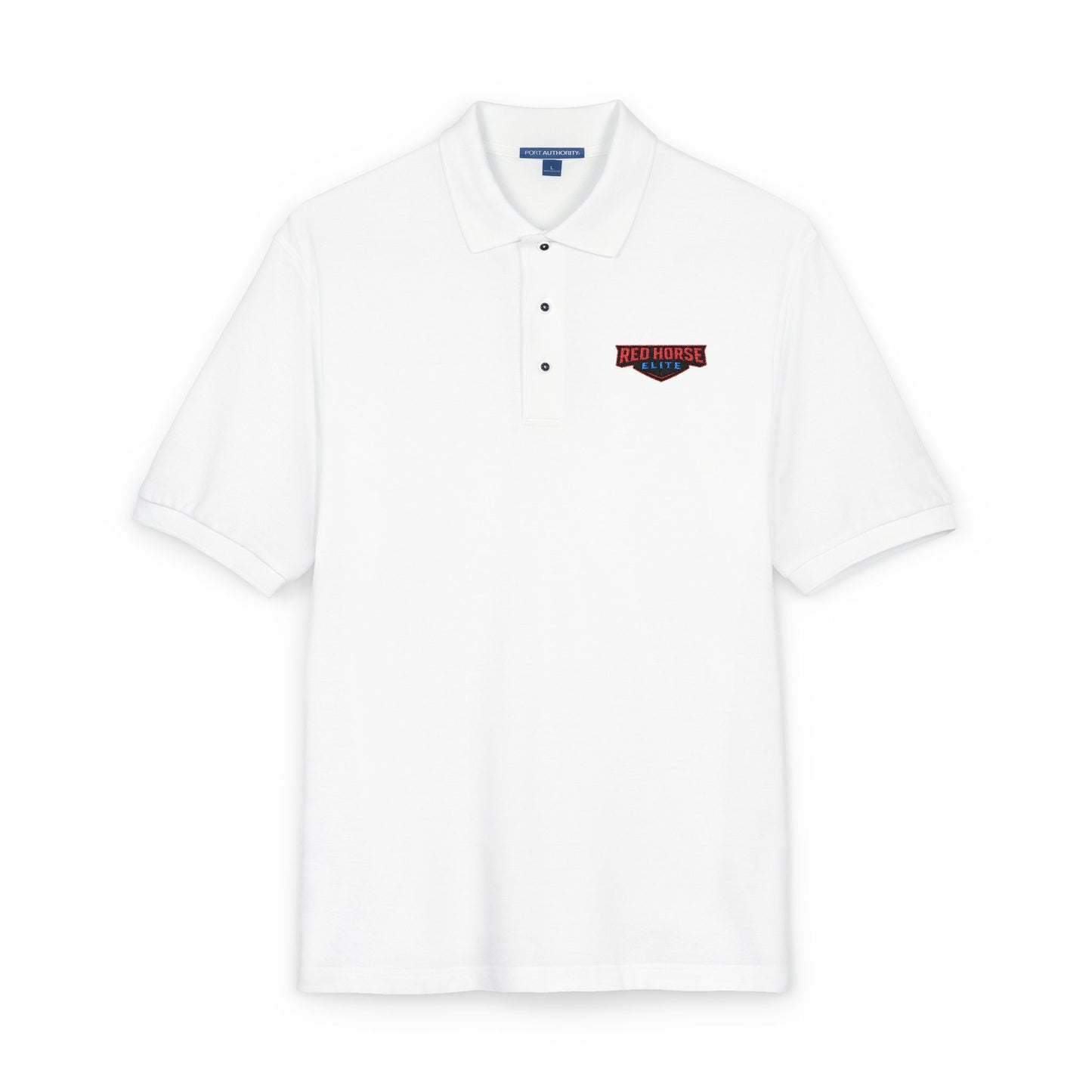 Embroidered Red Horse Elite Polo Shirt