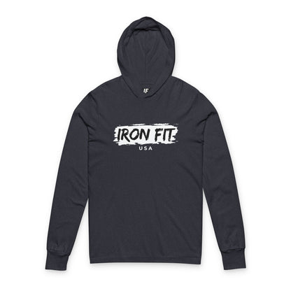 Iron Fit Hooded Long Sleeve Tee – Light Feel. Bold Energy.