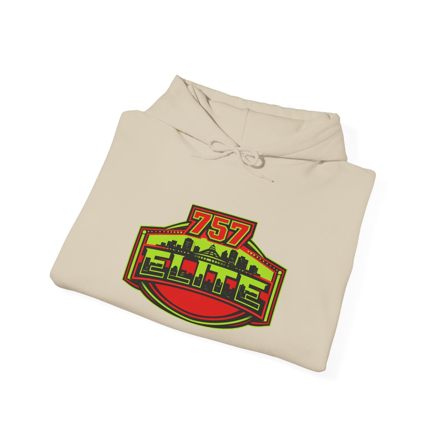 757 Elite Hoodie — Hampton Roads Skyline Logo Pullover