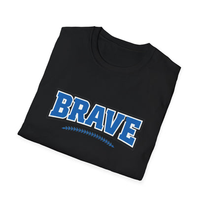 Brave Baseball Graphic T-Shirt — Bold Team Spirit Tee