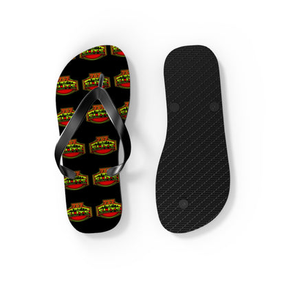 Elite Logo Flip Flops — Patterned Beach Sandals