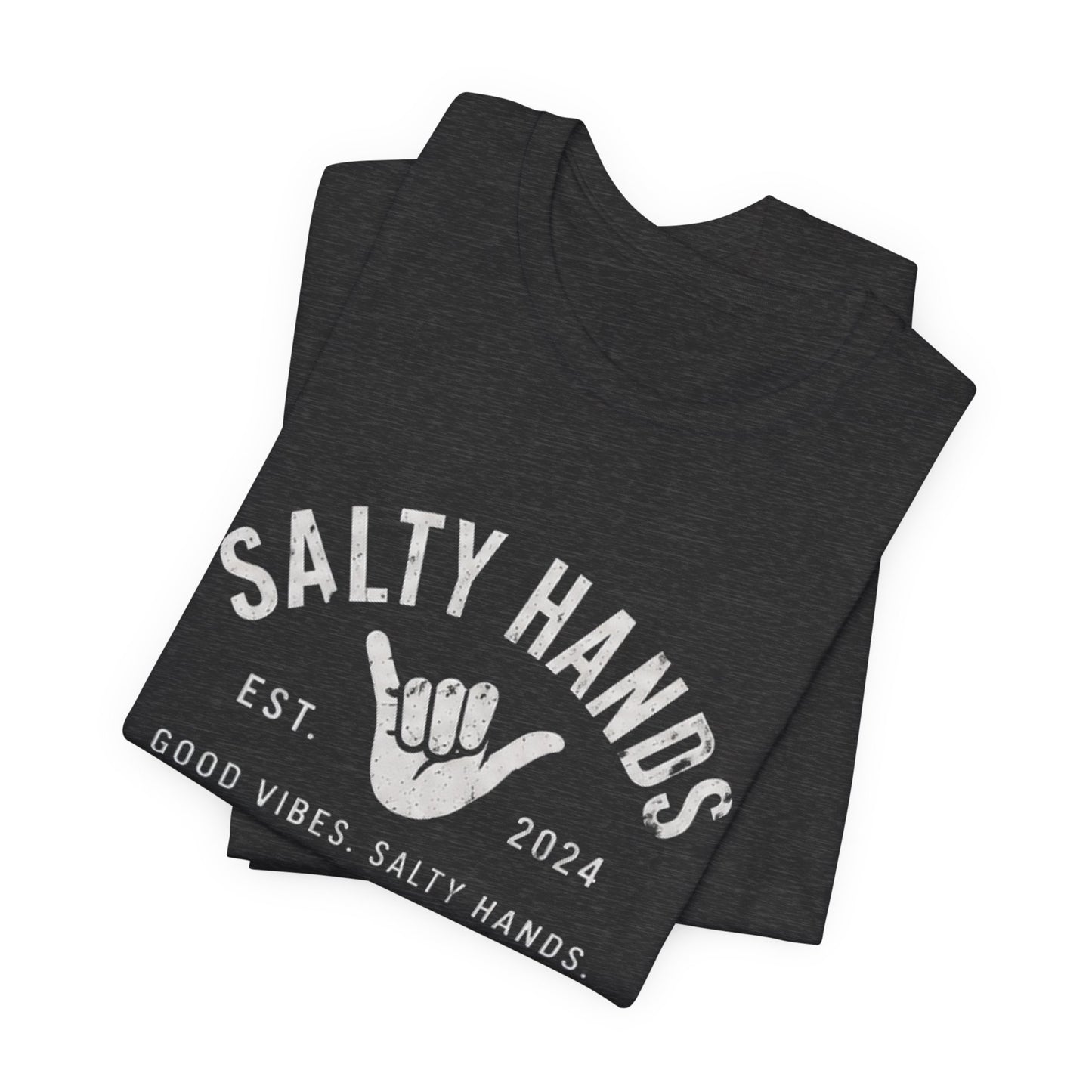 Salty Hands Tee — Good Vibes Surf T‑Shirt
