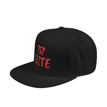 Snapback Hat — Red Embroidered