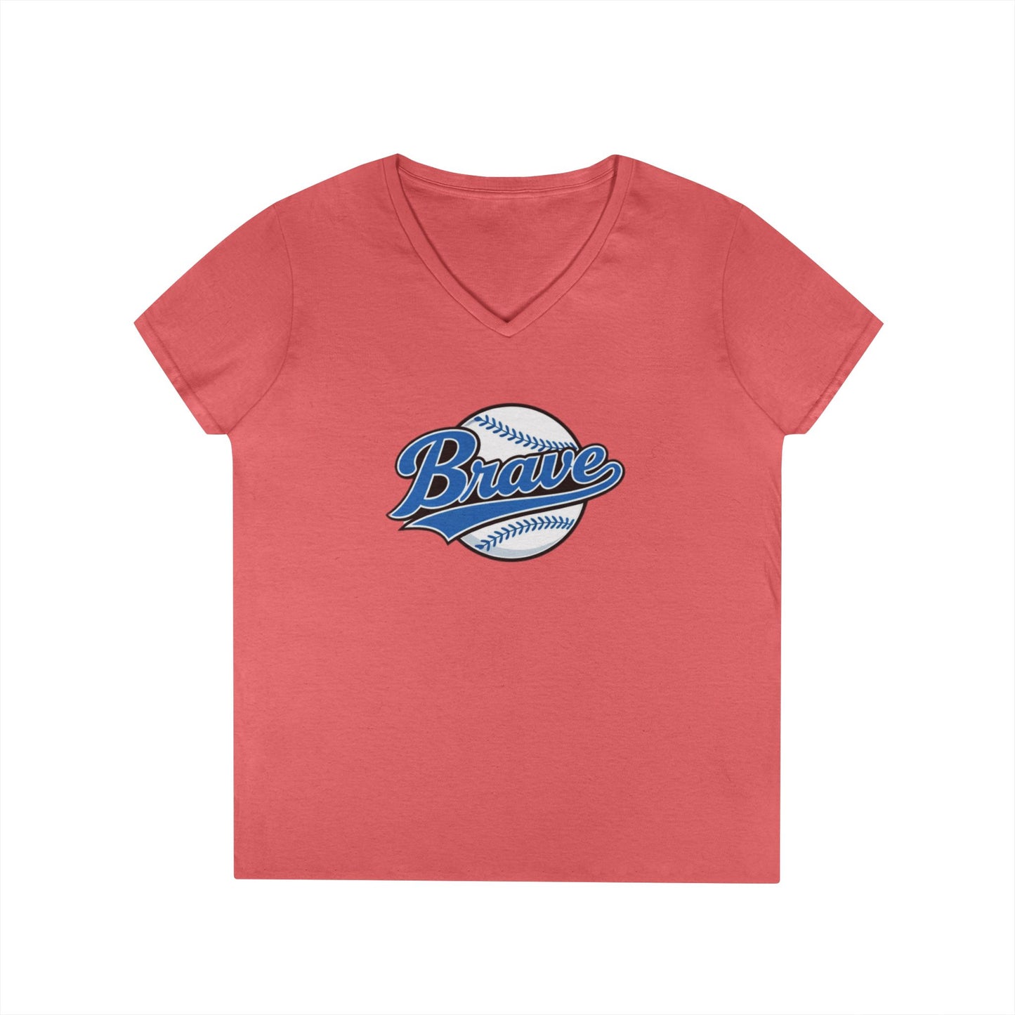 Brave Baseball V-Neck Tee