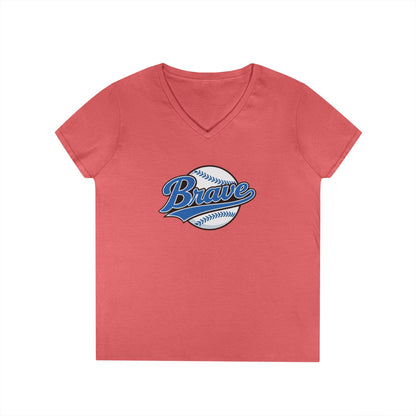 Brave Baseball V-Neck Tee