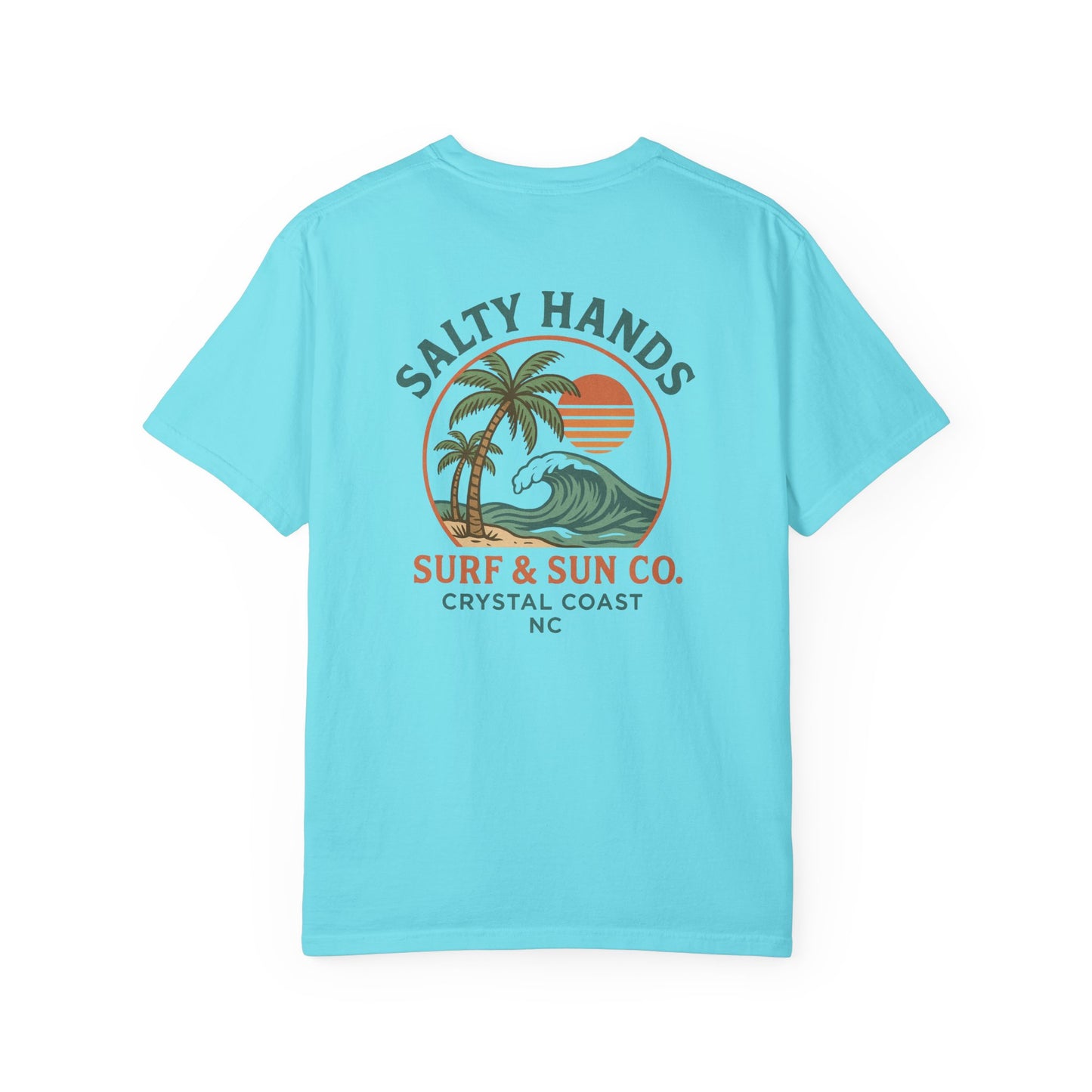 Salty Hands Surf & Sun T-Shirt — Crystal Coast Graphic Tee