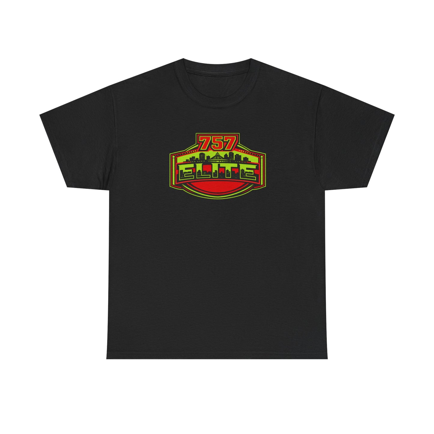 757 Elite Logo T-Shirt — Vintage City Skyline Graphic Tee