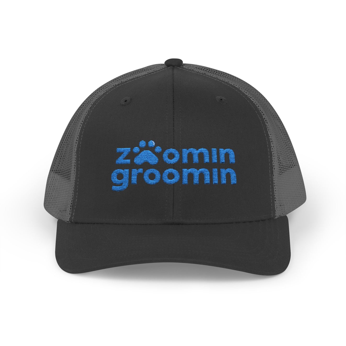 Embroidered Zoomin Groomin Snapback Trucker Cap - Perfect Gift for Pet Lovers, Dog Groomers, Animal Enthusiasts, Casual Wear, Fun Accessories