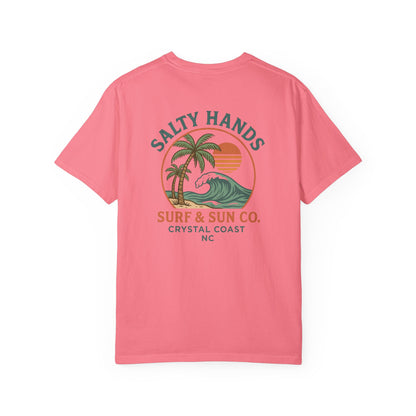Salty Hands Surf & Sun T-Shirt — Crystal Coast Graphic Tee