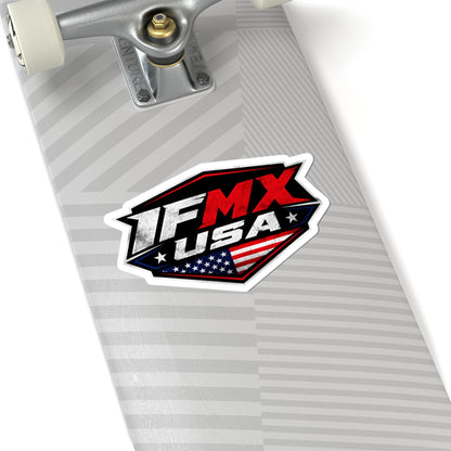 TFMX USA Flag Logo Kiss-Cut Sticker — Patriotic Motorsports Decal
