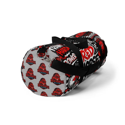 Red Horse Elite Duffel Bag — Motivational Gym Travel Bag with Bold Graphic