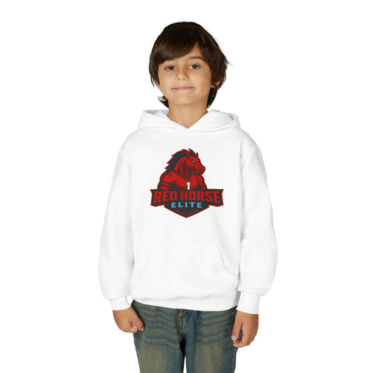 Youth Hoodie — Red Horse Elite Sports Logo Sweatshirt