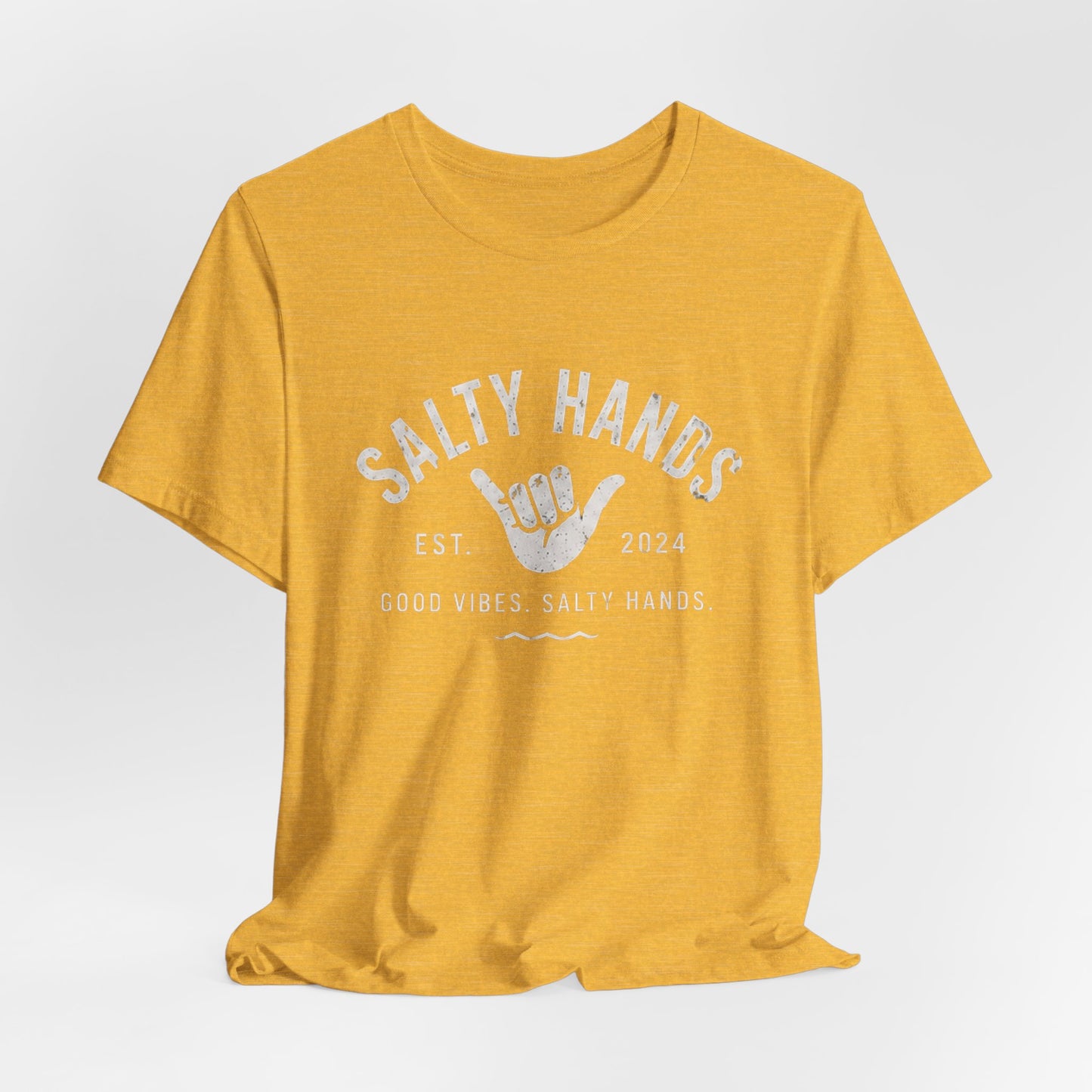 Salty Hands Tee — Good Vibes Surf T‑Shirt