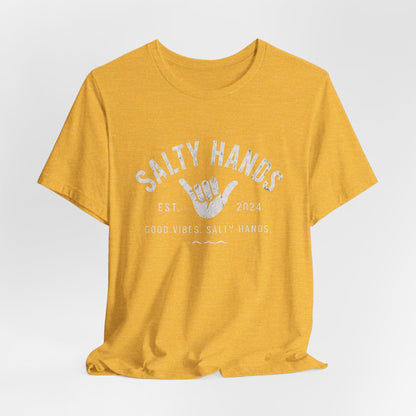 Salty Hands Tee — Good Vibes Surf T‑Shirt