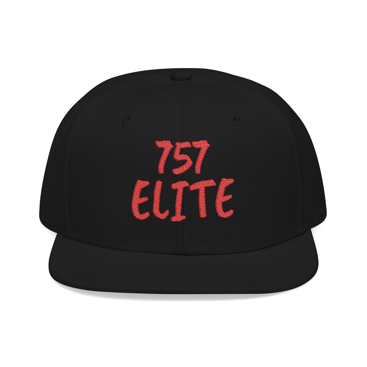Snapback Hat — Red Embroidered