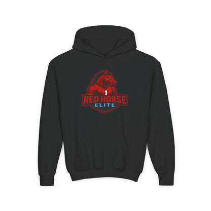 Youth Hoodie — Red Horse Elite Sports Logo Sweatshirt