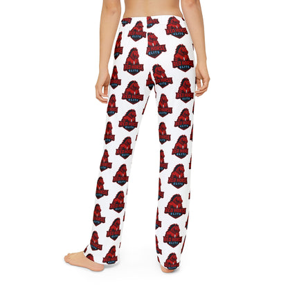 Kids Lounge Pants — Red Horse Mascot AOP Cozy Sleep & Play Pants