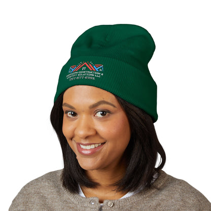 Embroidered Tribal Chevron Cuffed Beanie