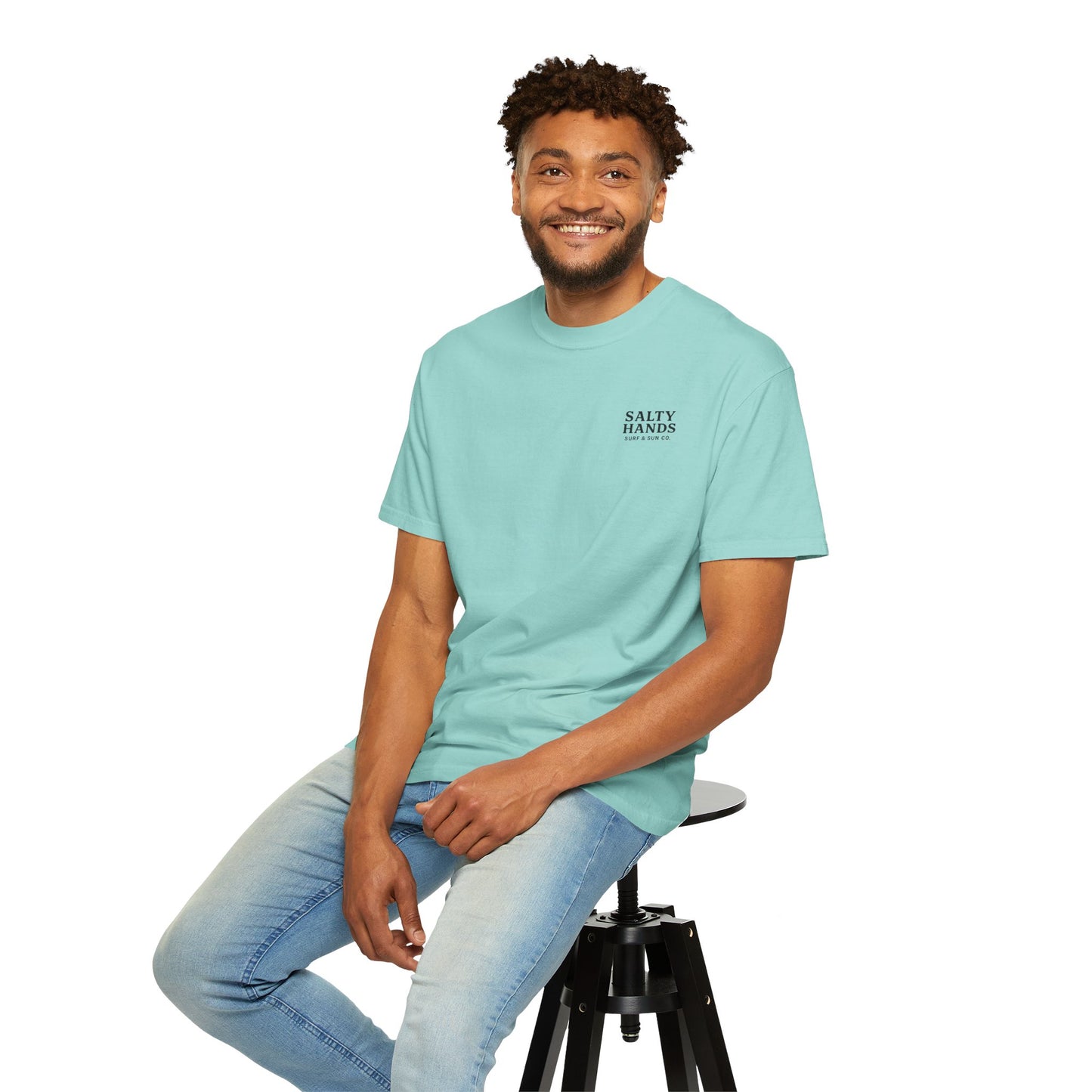 Salty Hands Surf & Sun T-Shirt — Crystal Coast Graphic Tee