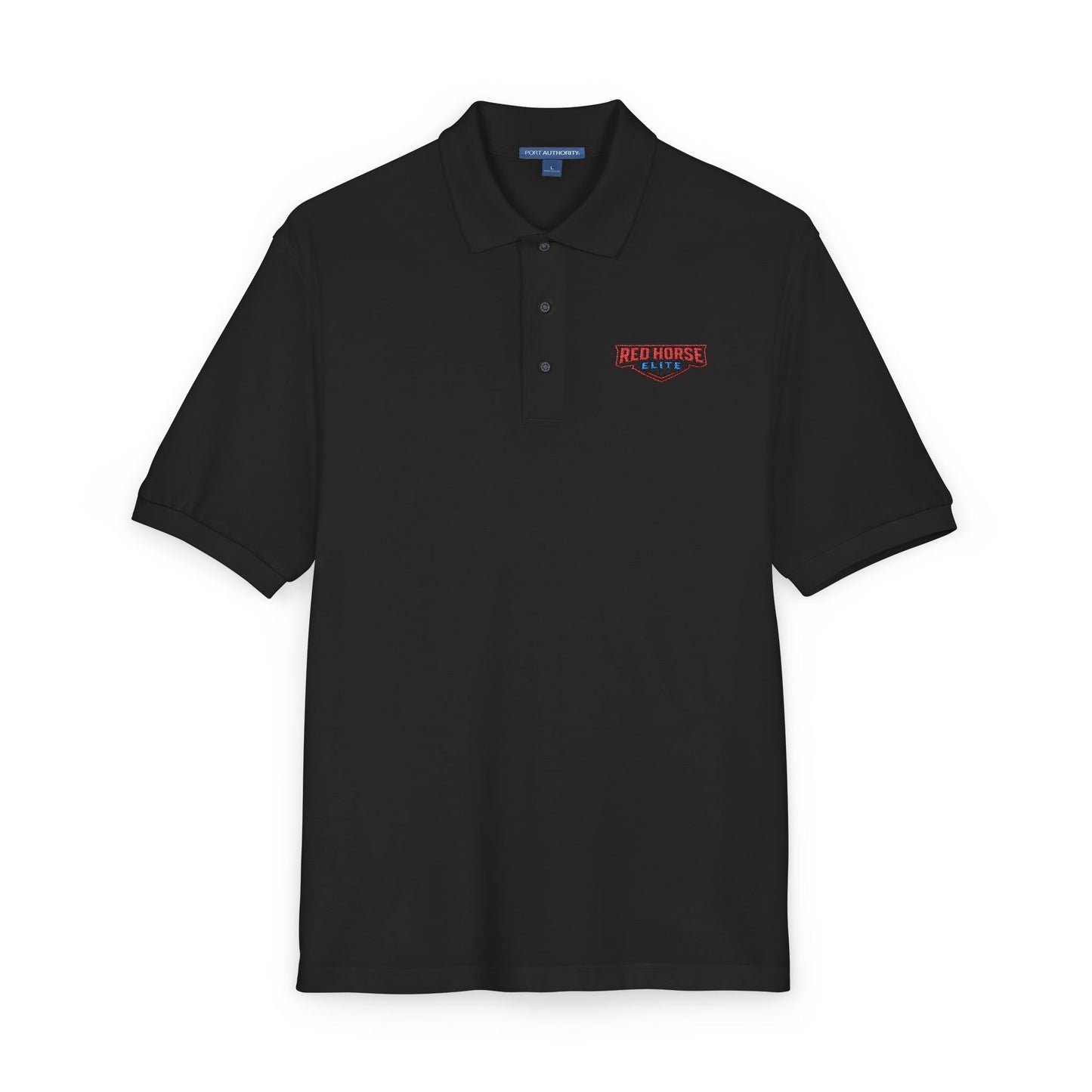 Embroidered Red Horse Elite Polo Shirt