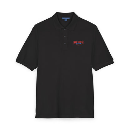 Embroidered Red Horse Elite Polo Shirt
