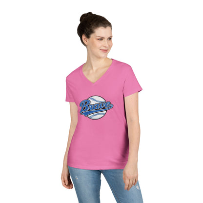 Brave Baseball V-Neck Tee