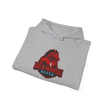 Red Horse Elite Logo Hoodie – Athletic Team Pullover