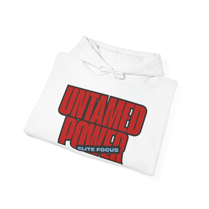 Untamed Power Hoodie — Bold Red 'Untamed Power' Graphic Sweatshirt