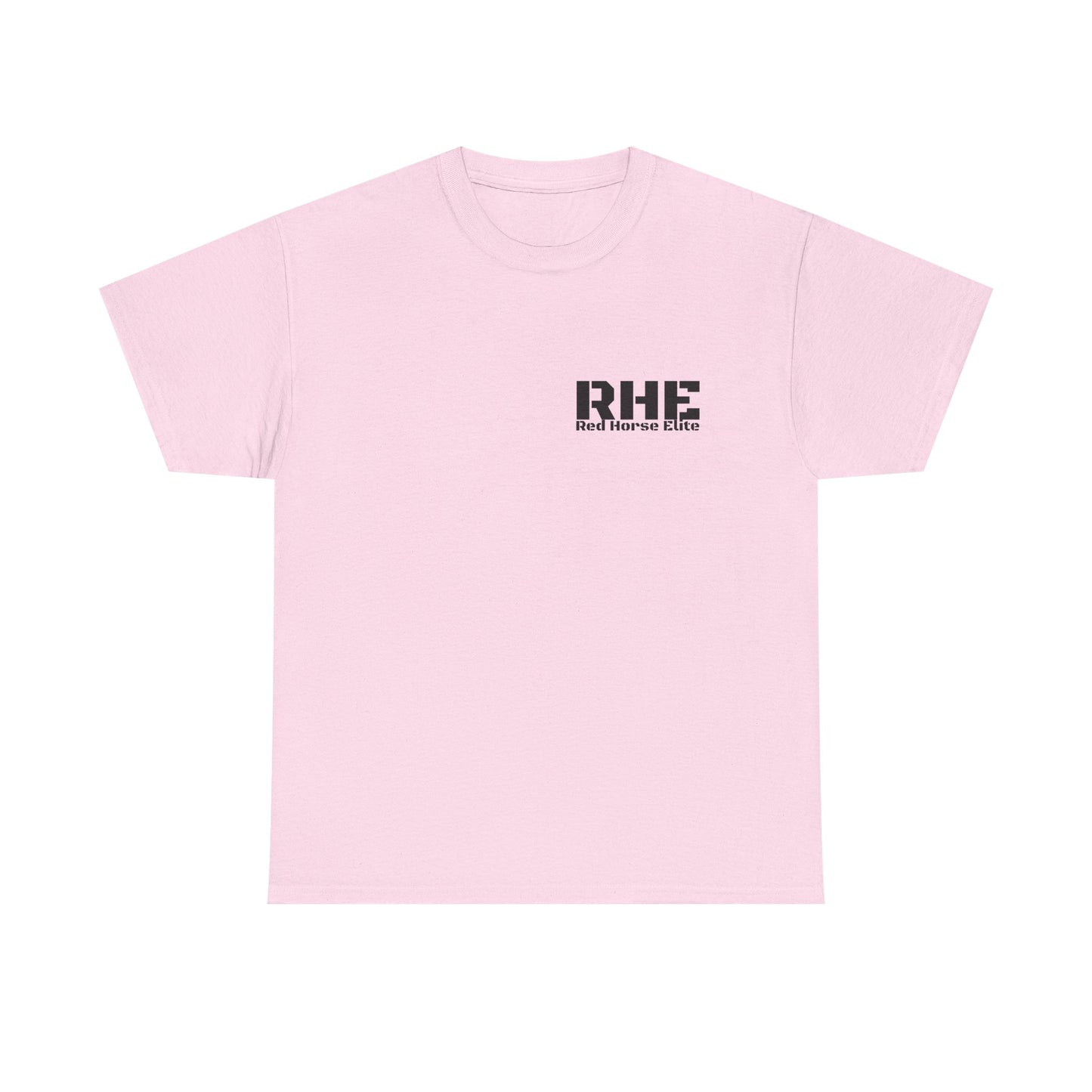 RHE Minimal Logo Tee — Small Chest Print Casual T‑Shirt