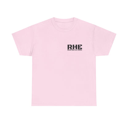 RHE Minimal Logo Tee — Small Chest Print Casual T‑Shirt