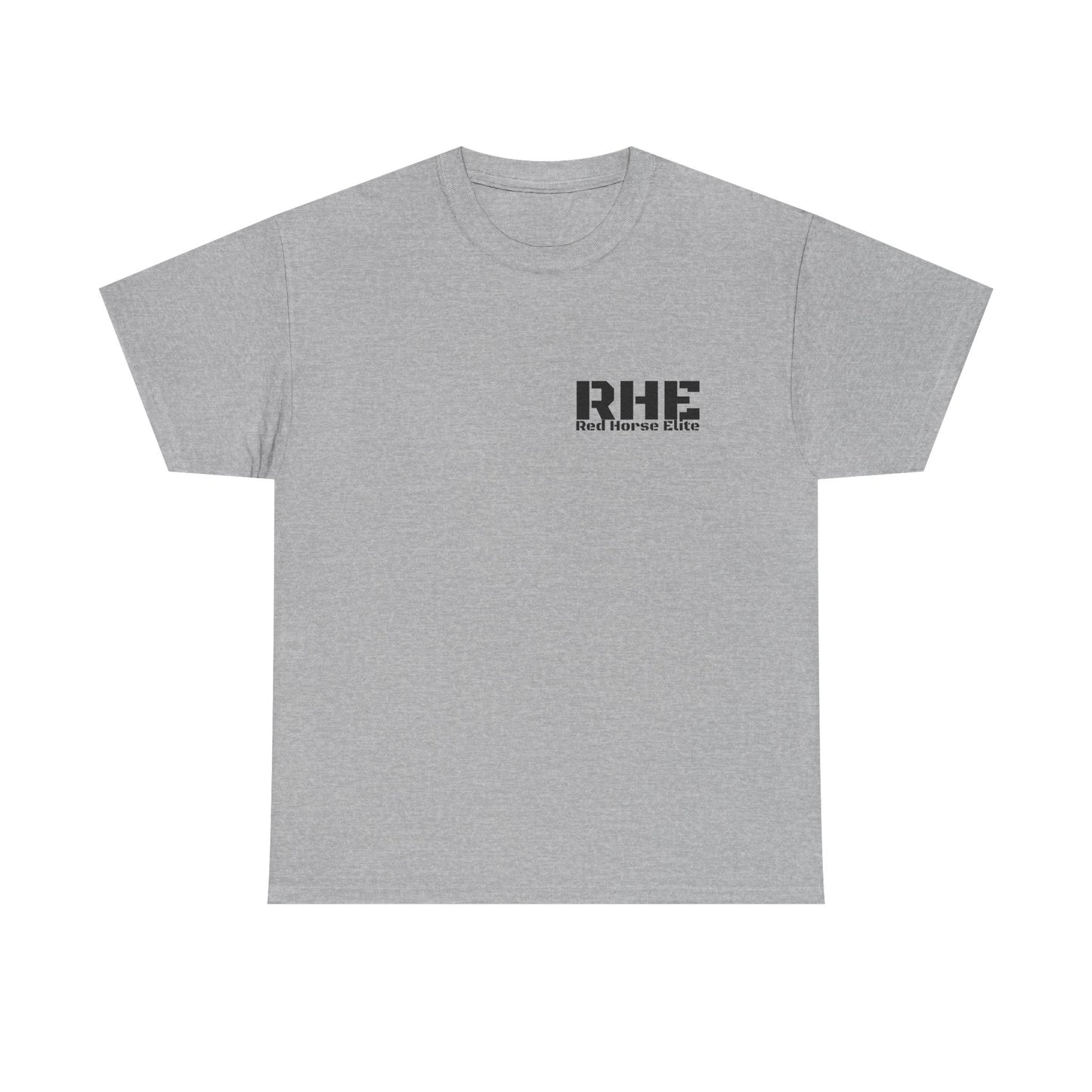 RHE Minimal Logo Tee — Small Chest Print Casual T‑Shirt
