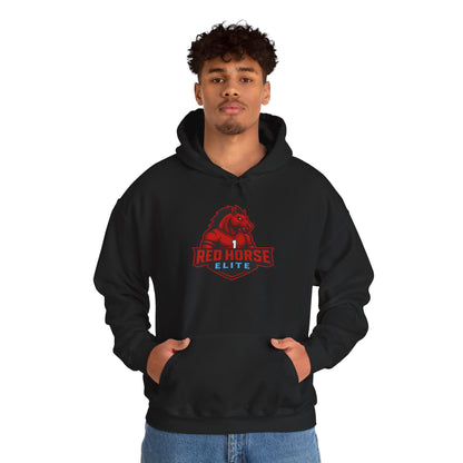 Red Horse Elite Logo Hoodie – Athletic Team Pullover